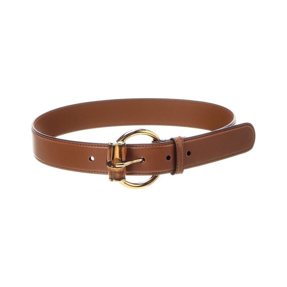 Gucci Bamboo Leather Belt, Brown - Picture 1 of 3